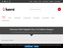 Tablet Screenshot of kemi.is